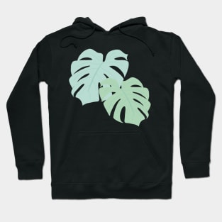 Pastel Monstera Deliciosa Leaves Hoodie